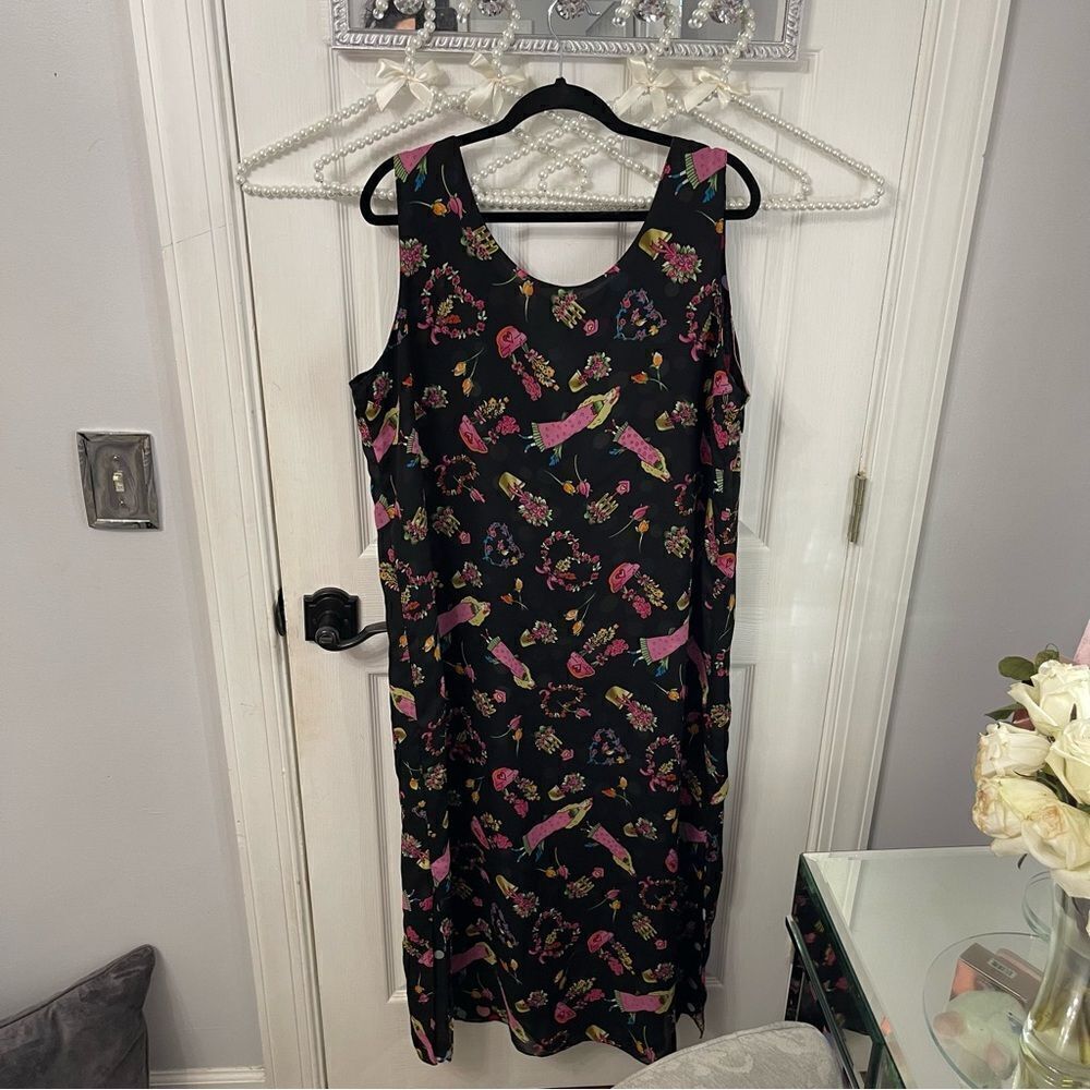 Vintage Impressions Flower & Polka Dot Layer Dress